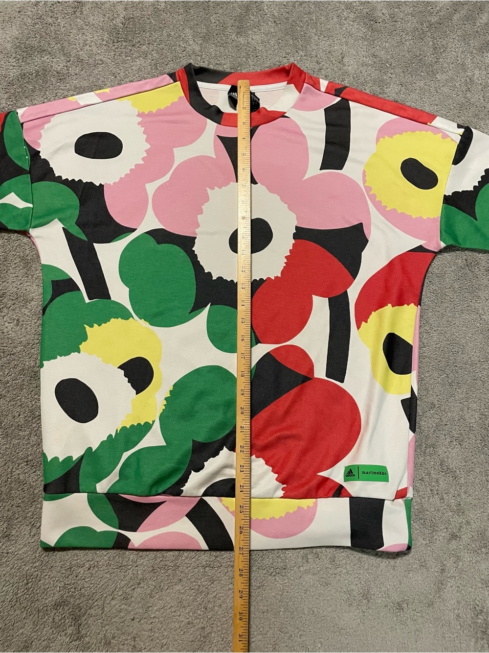 Adidas x Marimekko Floral Sweatshirt Women’s S Colorful Designer Crewneck - Picture 14 of 16